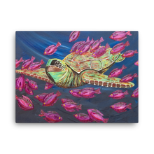 Sea Turtle Love by Ricky Trione  (Printed on Gallery Canvas)