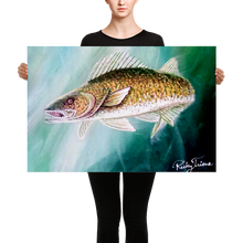 Pike Fish by Ricky Trione  (Canvas Print)