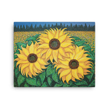 "Paige's Sunflowers"  by Ricky Trione  (Quality Prints on Gallery Wrapped Canvas)