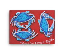 "Choose Your Battles" by Ricky Trione, Print on Canvas (Gallery Wrapped)